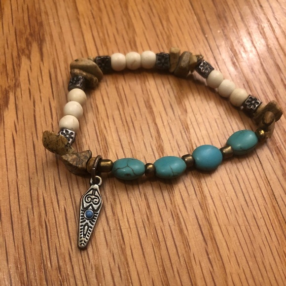 Beaded gemstone bracelet - Picture 1 of 1